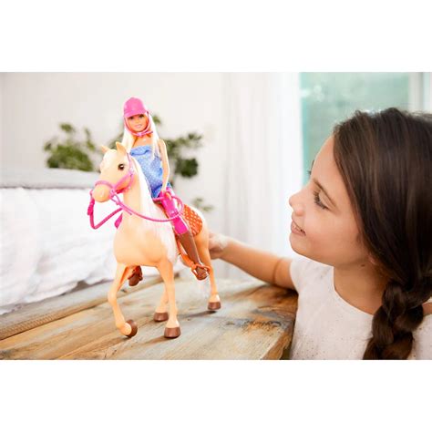 pferd für barbie|BARBIE Pferd mit Puppe (blond) Spielset Mehrfarbig.